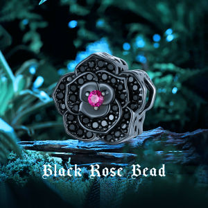 BAMOER Charm Hạt Hình Dơi Chữ Thập Hoa Hồng Gladdon Bằng Bạc Sterling 925 Cho Nữ Làm Vòng Tay Trang Sức Thời Trang Tự Làm SCC2379