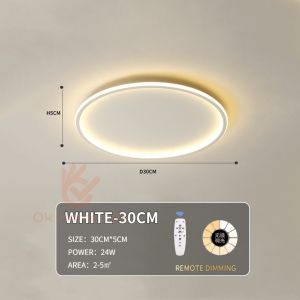 LED Light Ceiling LightRemote Dimming Designer Ultra Thin LED Ceiling Light with Remote Control