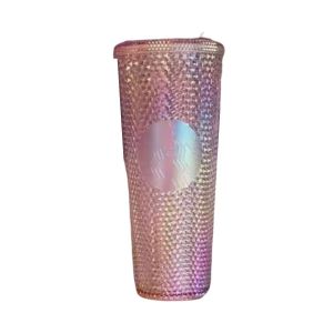 Ly giữ nhiệt Strabucks kim cương 710ml hàng cao cấp Cốc uống nước Làm từ nhựa PP Tặng kèm ống hút