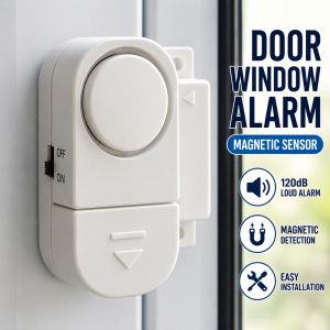 Door Window Alarm Magnetic Sensor Penggera Pintu Tingkap Anti Theft Security Alarm 120dB Wireless Home Office YL-323