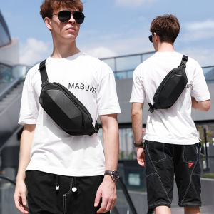 YILIONGDAQI Fashion Belt Bag Hard Shell Men Waist Pack Phone Pouch Chest Bag