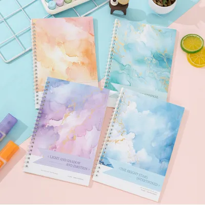 💎💫GROCELY💫💎 1 SET ISI 4 PCS BUKU TULIS RING MOTIF A5 / BUKU CATATAN UKURAN A5 TERMURAH