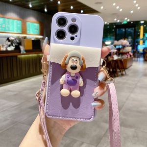 for Samsung Galaxy A05 A05S A15 A24 A54 A04E A34 A23 A72 A52 A52S A73 A33 A53 A13 A71 A51 A31 A11 A21S A50 A50S A30S A20 A30 A32 A22 A12 A20S Cartoon Wallet Crossbody Strap Phone Case