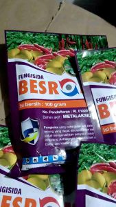Racun Fungisida Pengendali Penyakit Busuk Daun Bakteri BESROMIL 35 Wp 100 gram