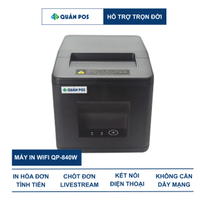 Máy in hóa đơn wifi kết nối điện thoại không dây Quản Pos QP-840W
