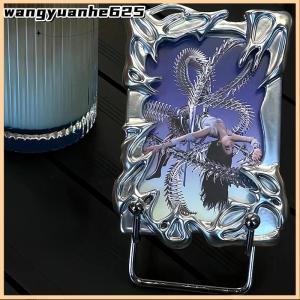 [WYH Store] 👗 Original Design Electroplate Plasitic Frame Kpop Idol Photocard Holder Creative 3 Inch Photo Card Holder Photo Sleeve