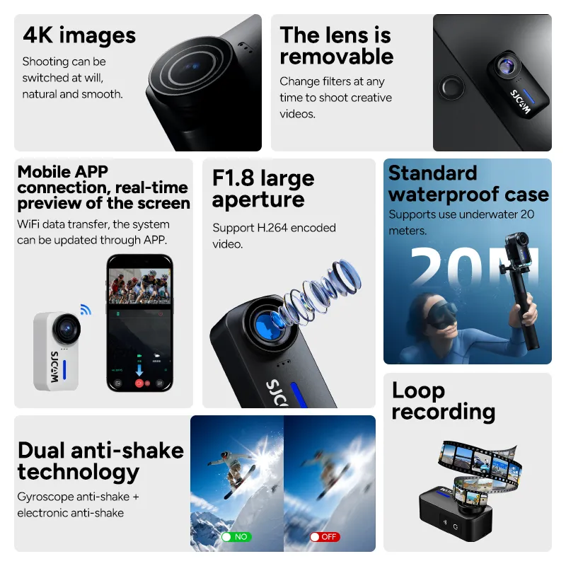 SJCAM C110+ กล้อง Action Camera 4K กันน้ำ กล้องแอคชั่นที่พร้อมลุยทุกสถานการณ์