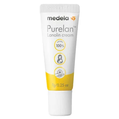 Medela Purelan Nipple Cream - 100% natural fast relief for sore nipples and dry skin 1-4
