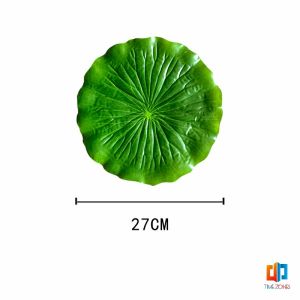 Time Zones ใบบัวปลอม ใบบัวพลาสติก  สําหรับรองอาหารคาว หวาน หรือตกแต่งอ่างปลา Home Decor