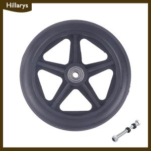 [Hillarys] 6 Inch Wheels Smooth Flexible Heavy Duty Wheelchair Front Castor Solid Tire Wheel Wheelchair Replacement Parts