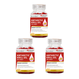 Antarctic Krill Oil Gel Candy 100% Pure Premium Krill Oil Heart Brain Joint Skin Health Immune Supplement Healthier Blood Vessels