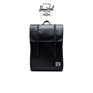 Herschel Supply กระเป๋าเป้ กระเป๋าแล็ปท็อป Laptop Bag กระเป๋าสะพาย กระเป๋าสะพายหลัง กระเป๋าเป้แฟชั่น กระเป๋านักเรียน ของแท้  มีช่องใส่ขวดน้ำ รุ่น Survey Backpack 15"/16" laptop sleeve  Weather Resistant 17.5L - Black  ( 10999-00001-OS )