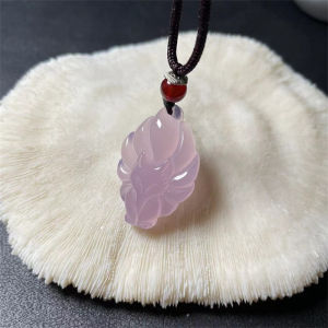 2026 Nine Tailed Fox Queen Real Jade Stone Necklace Pendant Healing Crystal Charm Protection Amulet