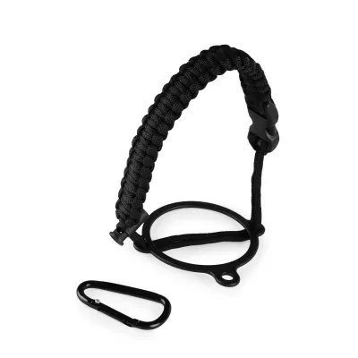 Crossing Paracord Bottle Carrier Strap with Carabiner