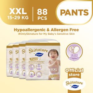 Skinature Pants By Drypers Baby Diaper XXL (15-29kg) 22sx4 - Carton