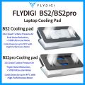 Flydigi BS2 BS2 Pro BS1 Laptop Cooling Pad Wind-Pressure Closed-Loop Turbo-Fan Dual Noise Reduction Intelligent Temperature Control 3-Angle Adjustable RGB Laptop Cooling Stand Wide Compatibility 15.6 inch-21 inch. 