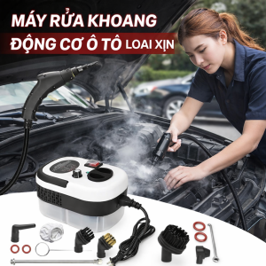 Máy Vệ Sinh Hơi Nước Cao Cấp – Rửa Khoang Động Cơ Ô Tô Điều Hòa Kính Siêu Sạch