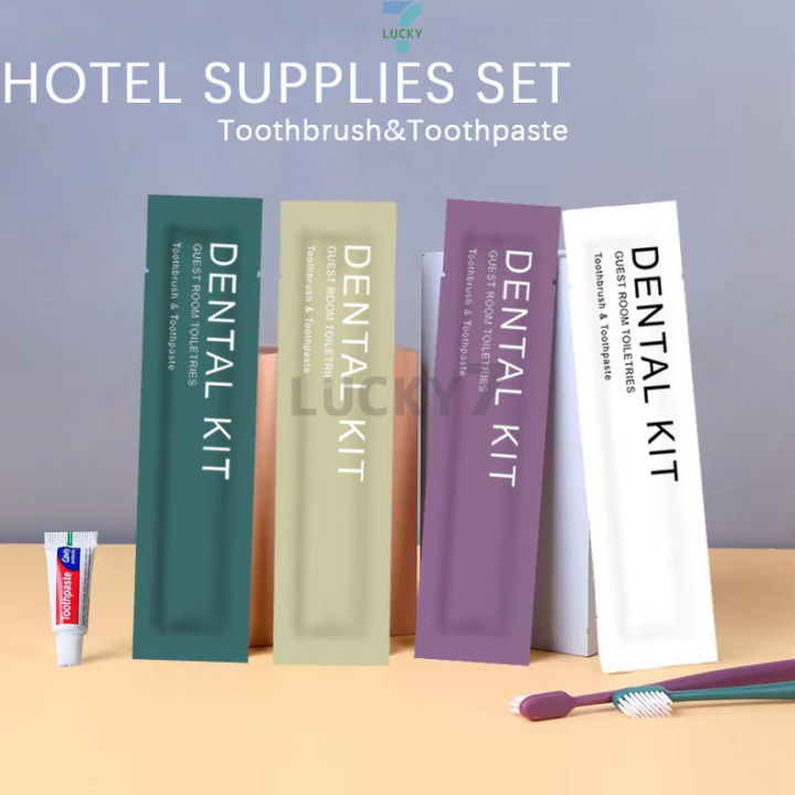 50PCS Hotel Dental Kit Toothbrush&Toothpaste Lazada PH