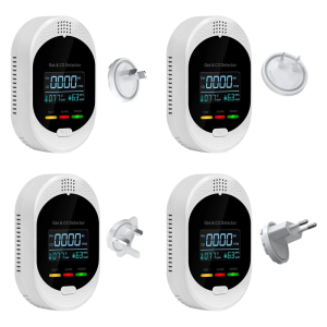 Tiên tiến 4 cảm biến hệ thống báo động khí với tường cài đặt cho toàn diện giám sát an ninh văn phòng nhà cửa