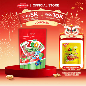 Kẹo Dẻo Zoo Foam Jelly Dưa hấu Bibica 80g