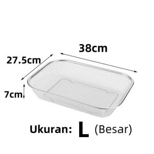 Saringan Nampan Stainless / Tirisan Minyak / Food Drying Tray