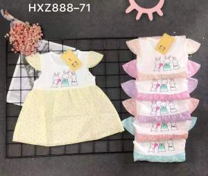 Baju Dress Bayi Pakaian Anak Cewek Stelan Perempuan Anak Balita Import Catton 100% 0-3 Tahun ASANO