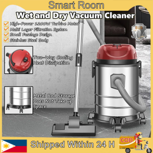 Vacuum Cleaner Powerful Suction Household 1200W Stainless Steel Canister Vacuum Cleaners for House Bed Car Sofa Wet and Dry Low Noise Dust Vacuum