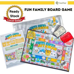 Fun Family Board Game | Educational Games for Kids Board Game Cuti-Cuti Jr. Jutawan