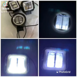 Lampu tembak sorot LED CWL 2 mata lensa 4D 20watt cree angel Eye