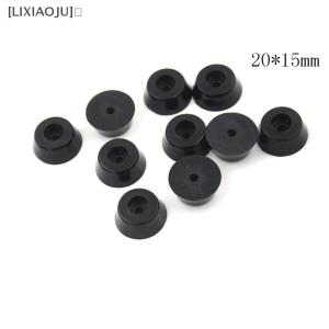 [LIXIAOJU] 10Pcs Black Rubber Round Cabinet Instrument Case Feet Foot Circular Bumpers Pads