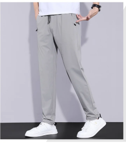 กางเกงฤดูร้อน ความยืดหยุ่น กางเกงผู้ชาย ใส่ใจในรายละเอียด ไม่ซีดจาง การตัดเย็บแบบ 3 มิติ ระบายอากาศได้ดี