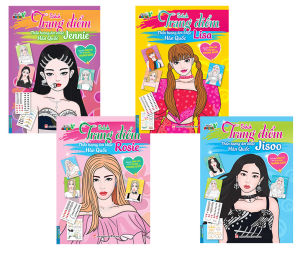 SÁCH - combo 4c Sách trang điểm thần tượng âm nhạc Hàn Quốc JENNIE & LISA & JISOO & ROSIE
