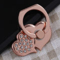 Universal Shiny Rhinestone Love Heart Phone Finger Grip Ring Phone Stand Mount Holder. 