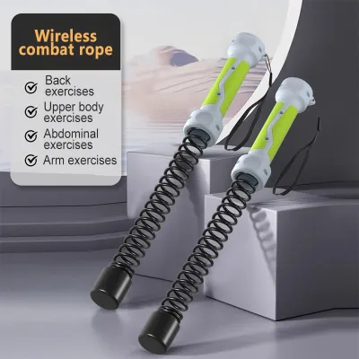 LIKE LIFE 无绳战绳 Cordless Battle Rope Home Aerobic Fitness Training Arm Exercise Elastic Resistance Bar Womens Physical Training Battle Rope 有氧 力量训练器材