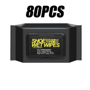 Portable Shoe Wet Wipes No-Wash Quick Clean Stains Remover Sneaker Care Gentle Safe 80pcs