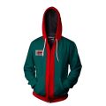 COD Spiderman Hoodie Miles Morales Jacket Zipper Sweatshirts Anime Hoodies Spider-Man Costume OP. 