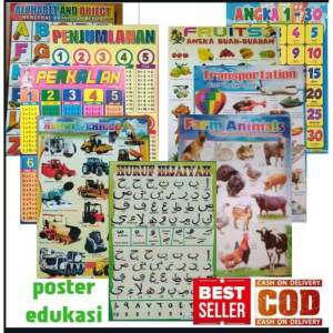 1 lembar poster edukasi anak