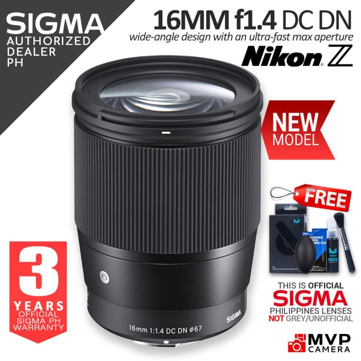  official ph sigma 16mm f1 4 dc dn af autofocus lens for nikon z nz