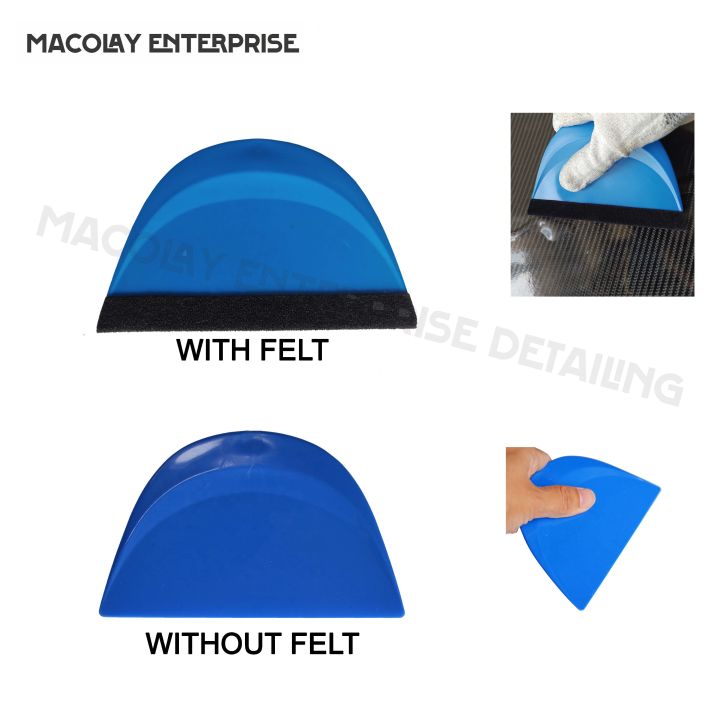 WR43 Smart card squeegee Select With or Without felt for Wrapping Tint Macolay Enterprise