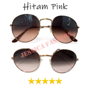 Kacamata Fashion Dewasa 1 Lensa 2 Warna (Gradasi) Normal Frame Metal Besi Ada Nosepad Cocok Untuk Pria Wanita - ANTI UV PROTECTION OUTDOOR