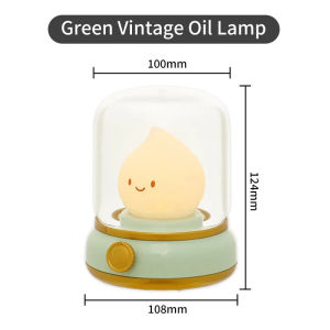 R Oil Night Lamp USB Charging Dimming Timing Nightlights Soft Light Baby Sleeping Bedroom Bedside Emotional Lighting