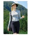 S-L Korean Style Women Protection Clothing Anti-UV Running Jacket Cool Long Sleeves Zipper Ice Silk. 