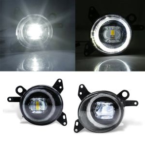 For Mitsubishi Lancer Lancer-ex 2008 2009 2010 2011 2012 2013 Angel Eye Fog Lamps Car LED DRL Daytime Running Lights 12V 2Pcs