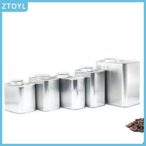 ZTOYL  Coffee Bean Airtight Cans Outdoor Camping Tin Box Food-grade Packaging Storage Fresh Breathing Iron Cans