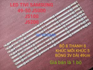 LED TIVI SAM SUNG 49J5200 49J5250 50J5200 HÀNG MỚI 100%  BỘ GỒM 8 KHÚC NỐI LẠI THÀNH 4 THANH MỖI KHÚC 5 BÓNG 3V DÀI 49cm