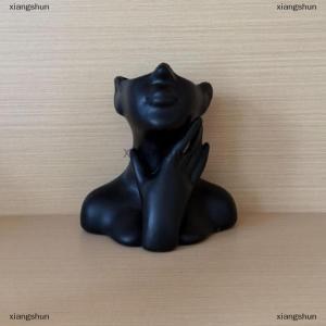 [COD] xiangshun แจกันศิลปะบนร่างกายมนุษย์สุดสร้างสรรค์แปรงแต่งหน้าและที่ใส่ปากกาอเนกประสงค์สำหรับจัดวางบนโต๊ะรูปปั้นเครื่องประดับตกแต่งบ้านสำนักงาน