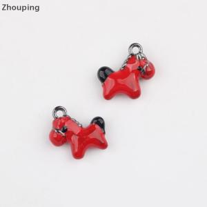 【ZP】Cute จี้รูปม้าทำมือ2ชิ้นทำจากซิงค์อัลลอยสร้อยคอสร้อยข้อมือต่างหูพวงกุญแจอุปกรณ์ทำเครื่องประดับ