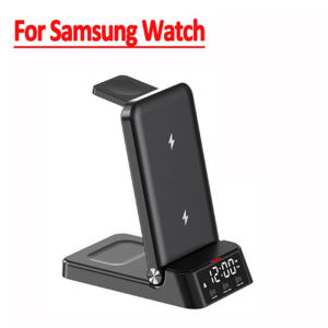 wireless charger for All phone Quick charge 4 in 1 Fast charging with time display and Alarm clock charger