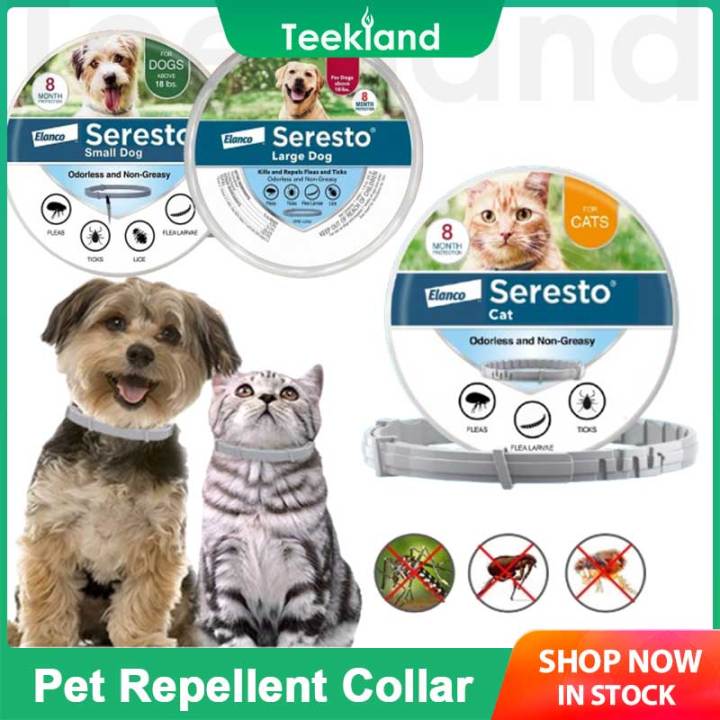 Seresto Elanco Repellent collar for Cat Small Dog Antiparasitic Adjustable Puppy Kitten Collar Breakaway Pet Accessories