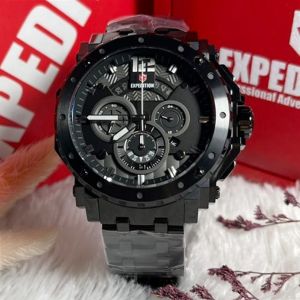 Jam Tangan Pria Expedition E 6402 E6402 / EXP 6402 Original Garansi Resmi 1 Tahun - Tali Kulit & Rantai